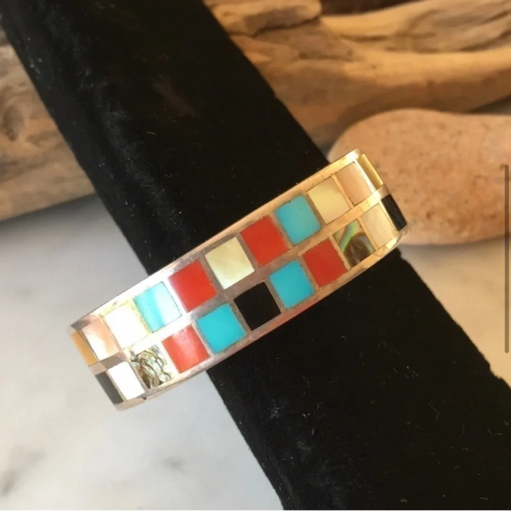 Vintage Native American Becenti Multi Bracelet